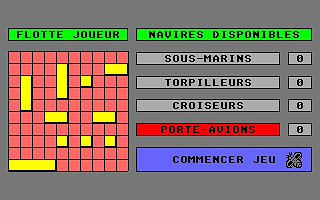Bataille Navale atari screenshot